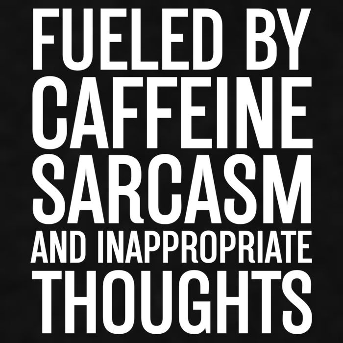 Fueled By Caffeine Sarcasm And Inappropriate Thoughts Ladies PosiCharge Tri-Blend Wicking Tank