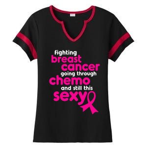 Fighting Breast Cancer Going Through Chemo & Still This Sexy Ladies Halftime Notch Neck Tee