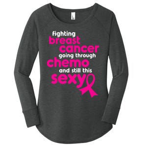 Fighting Breast Cancer Going Through Chemo & Still This Sexy Women's Perfect Tri Tunic Long Sleeve Shirt