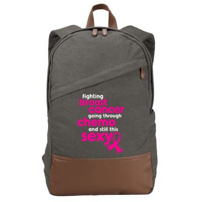 Fighting Breast Cancer Going Through Chemo & Still This Sexy Cotton Canvas Backpack