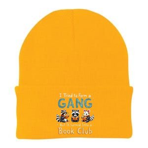 Funny Book Club Animal Gang I Tried To Form A Gang Design Knit Cap Winter Beanie