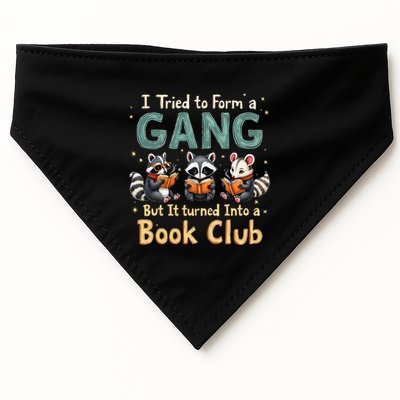 Funny Book Club Animal Gang I Tried To Form A Gang Design USA-Made Doggie Bandana