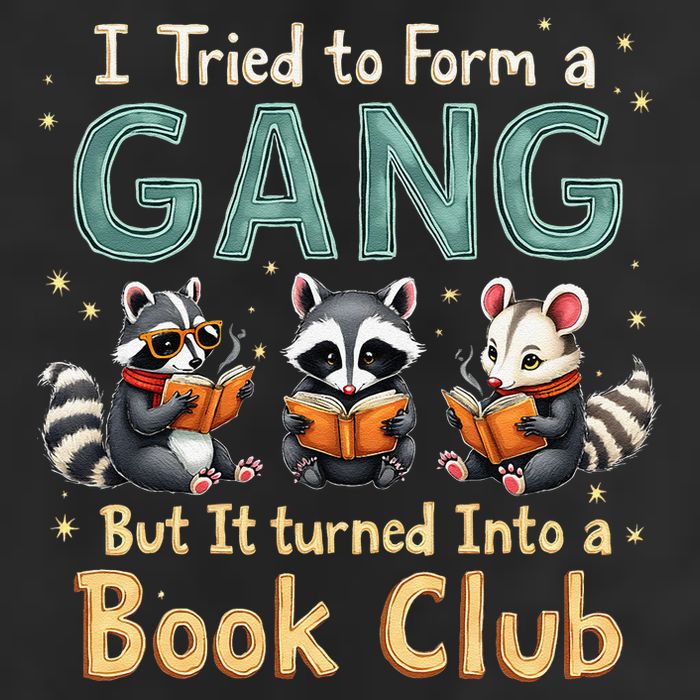 Funny Book Club Animal Gang I Tried To Form A Gang Design 11oz C Handle Ceramic Mug