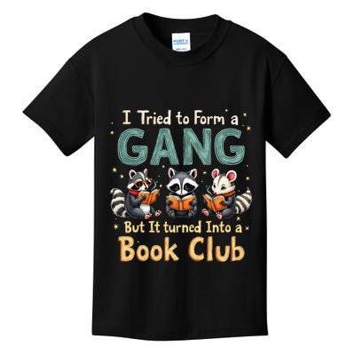 Funny Book Club Animal Gang I Tried To Form A Gang Design Kids T-Shirt