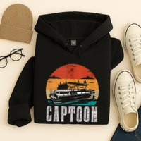Funny Boating Captoon Pontoon Tritoon Captain Pontoon Boat Hoodie