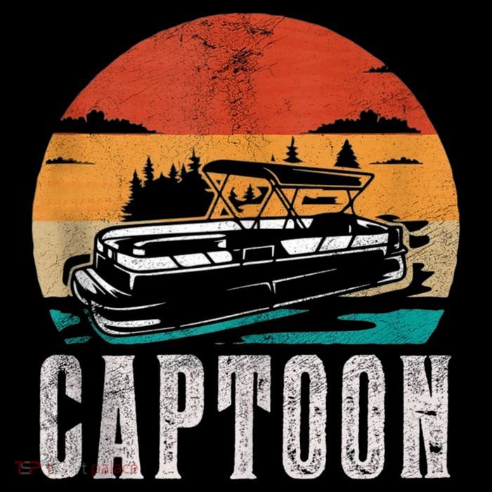 Funny Boating Captoon Pontoon Tritoon Captain Pontoon Boat Backpack