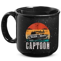 Funny Boating Captoon Pontoon Tritoon Captain Pontoon Boat 15oz Campfire Ceramic Mug