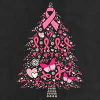 Funny Breast Cancer Awareness Christmas Tree Xmas Pink Trucker Hat