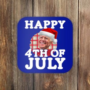 Funny Biden Christmas Xmas Happy Fourth Of July Republican Gift Coaster