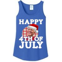 Funny Biden Christmas Xmas Happy Fourth Of July Republican Gift Ladies Essential Tank