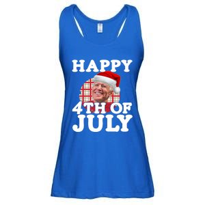 Funny Biden Christmas Xmas Happy Fourth Of July Republican Gift Ladies Essential Flowy Tank