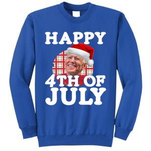 Funny Biden Christmas Xmas Happy Fourth Of July Republican Gift Tall Sweatshirt