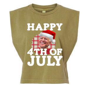 Funny Biden Christmas Xmas Happy Fourth Of July Republican Gift Garment-Dyed Women's Muscle Tee