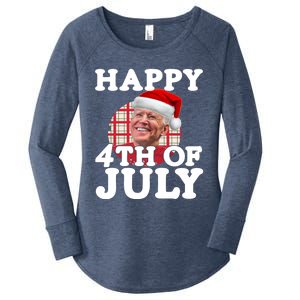 Funny Biden Christmas Xmas Happy Fourth Of July Republican Gift Women's Perfect Tri Tunic Long Sleeve Shirt