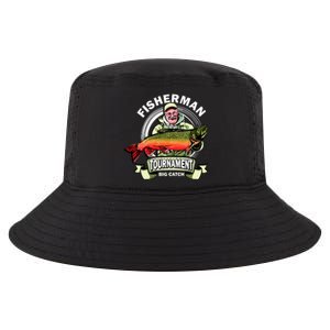 Fisherman Big Catch Tournament Cool Comfort Performance Bucket Hat