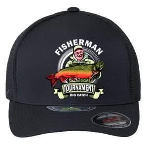 Fisherman Big Catch Tournament Flexfit Unipanel Trucker Cap