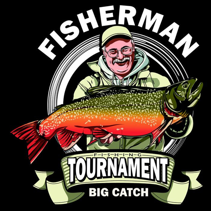 Fisherman Big Catch Tournament Cooling Performance Crew T-Shirt