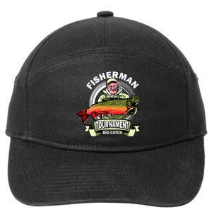 Fisherman Big Catch Tournament 7-Panel Snapback Hat