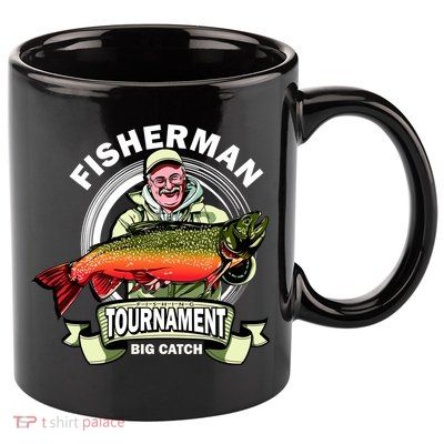 Fisherman Big Catch Tournament 11oz C Handle Ceramic Mug