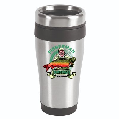 Fisherman Big Catch Tournament 16oz Travel Tumbler