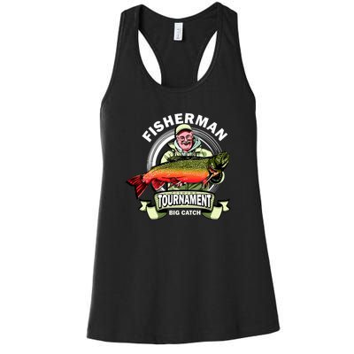 Fisherman Big Catch Tournament Women's Racerback Tank