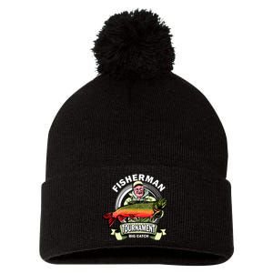 Fisherman Big Catch Tournament Pom Pom 12in Knit Beanie