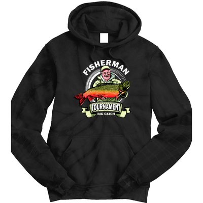 Fisherman Big Catch Tournament Tie Dye Hoodie