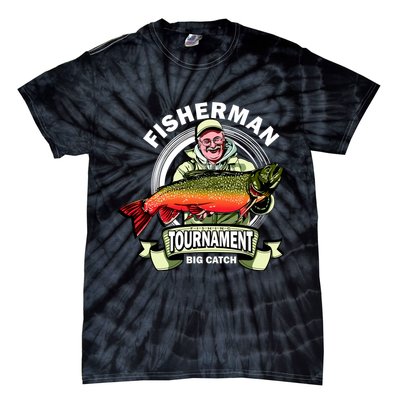 Fisherman Big Catch Tournament Tie-Dye T-Shirt