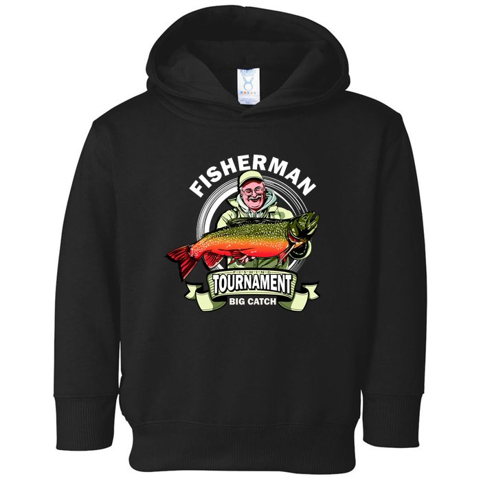 Fisherman Big Catch Tournament Toddler Hoodie