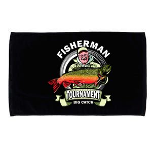 Fisherman Big Catch Tournament Microfiber Hand Towel