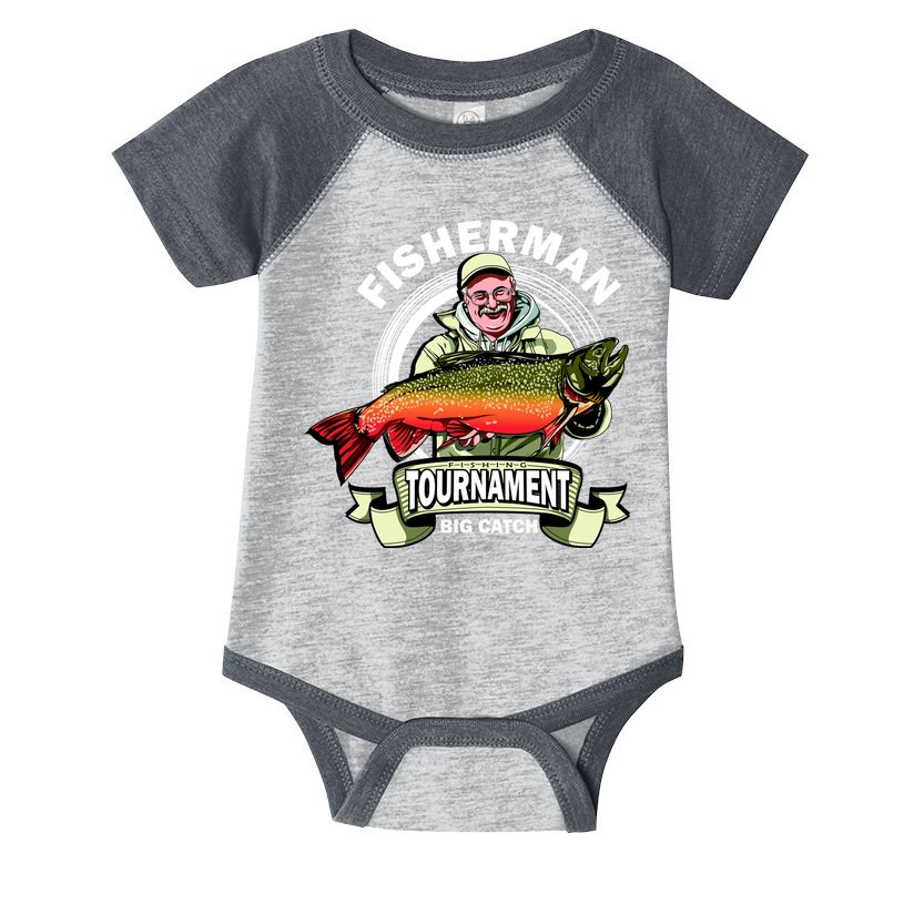 Fisherman Big Catch Tournament Infant Baby Jersey Bodysuit