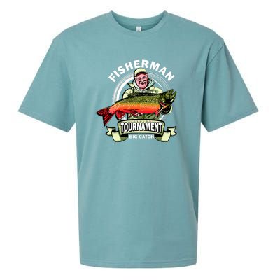 Fisherman Big Catch Tournament Sueded Cloud Jersey T-Shirt