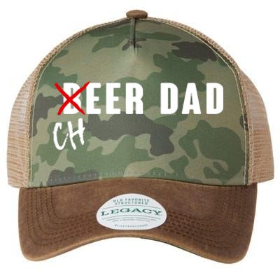 Funny Beer Cheer Dad Legacy Tie Dye Trucker Hat