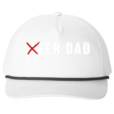 Funny Beer Cheer Dad Snapback Five-Panel Rope Hat