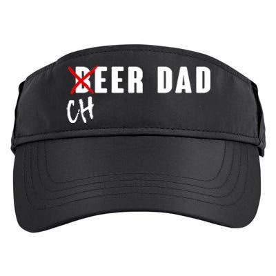 Funny Beer Cheer Dad Adult Drive Performance Visor