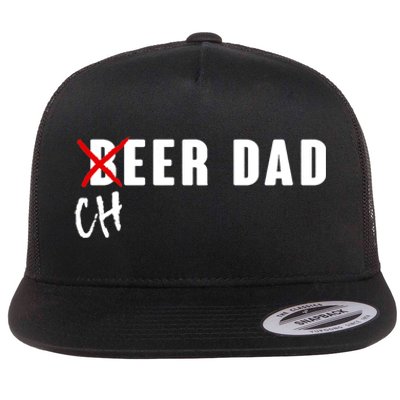 Funny Beer Cheer Dad Flat Bill Trucker Hat