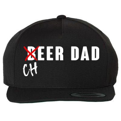 Funny Beer Cheer Dad Wool Snapback Cap