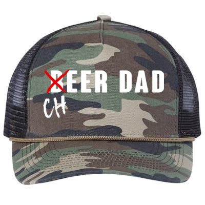 Funny Beer Cheer Dad Retro Rope Trucker Hat Cap