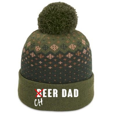 Funny Beer Cheer Dad The Baniff Cuffed Pom Beanie