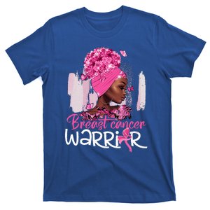 Fighting Breast Cancer Warrior Messy Bun Wear Pink T-Shirt