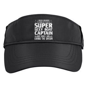 Funny Boat Captain Design For Men Women Boating Boat Captain Adult Drive Performance Visor