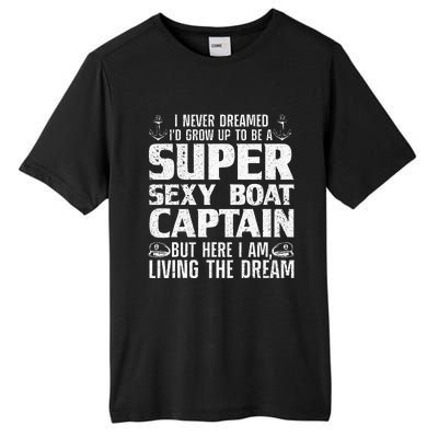 Funny Boat Captain Design For Men Women Boating Boat Captain Tall Fusion ChromaSoft Performance T-Shirt