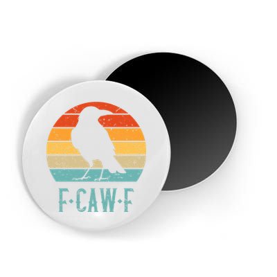 F-Caw-F Black Crow Black Bird Retro Sunset Vintage F-Caw-F  Magnet