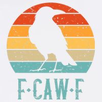 F-Caw-F Black Crow Black Bird Retro Sunset Vintage F-Caw-F  Poster