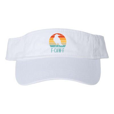 F-Caw-F Black Crow Black Bird Retro Sunset Vintage F-Caw-F  Visor