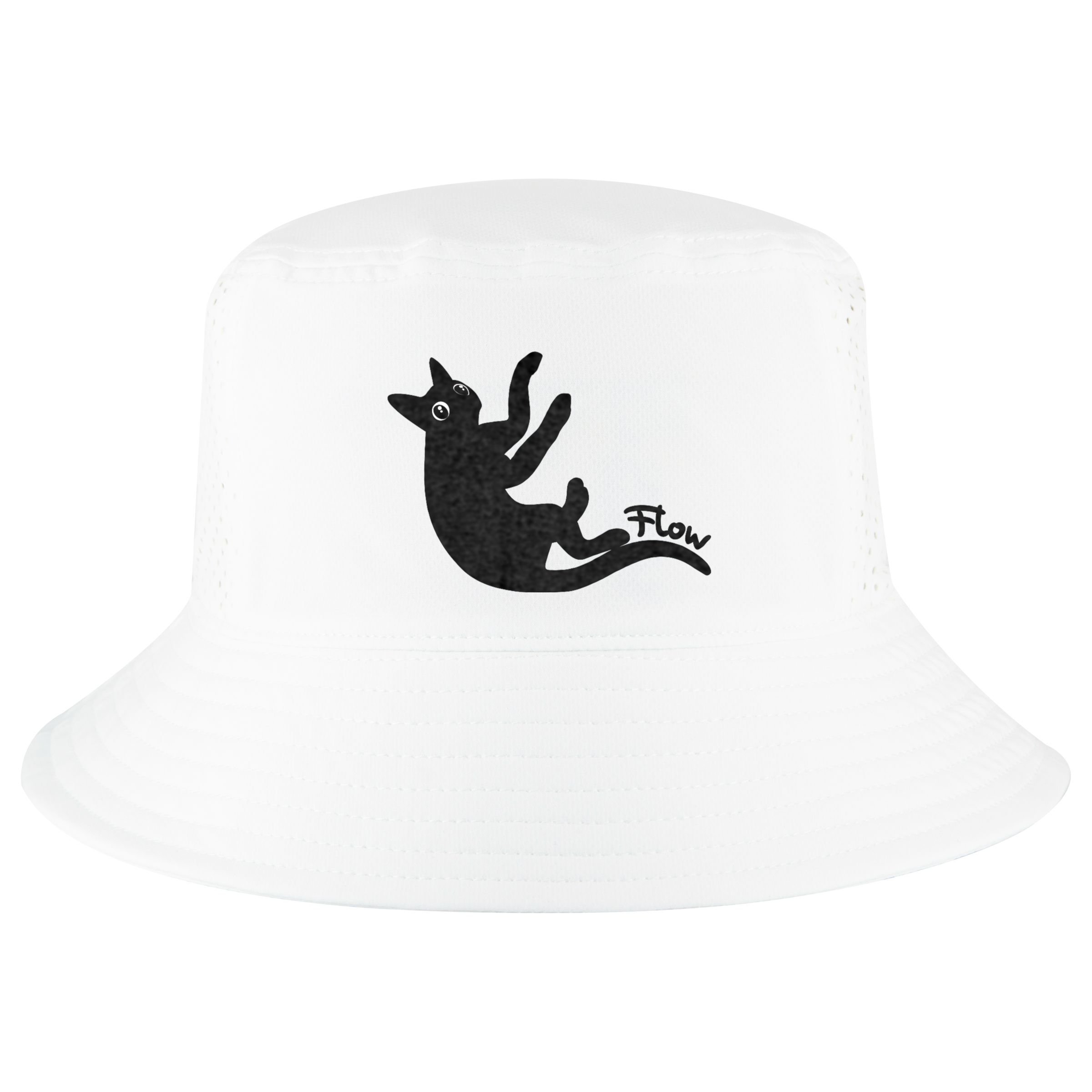Flow Black Cat Cool Comfort Performance Bucket Hat