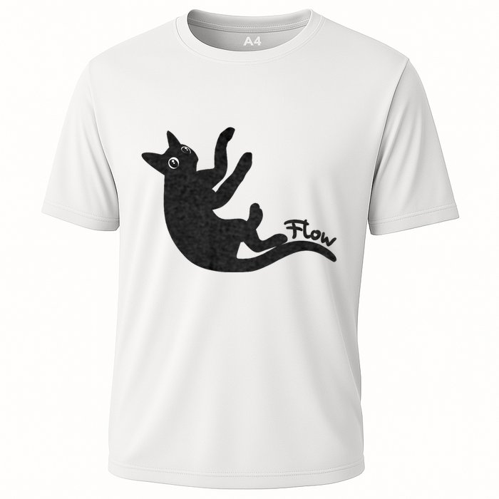 Flow Black Cat Cooling Performance Crew T-Shirt