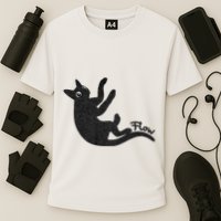 Flow Black Cat Cooling Performance Crew T-Shirt