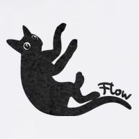 Flow Black Cat Cooling Performance Crew T-Shirt