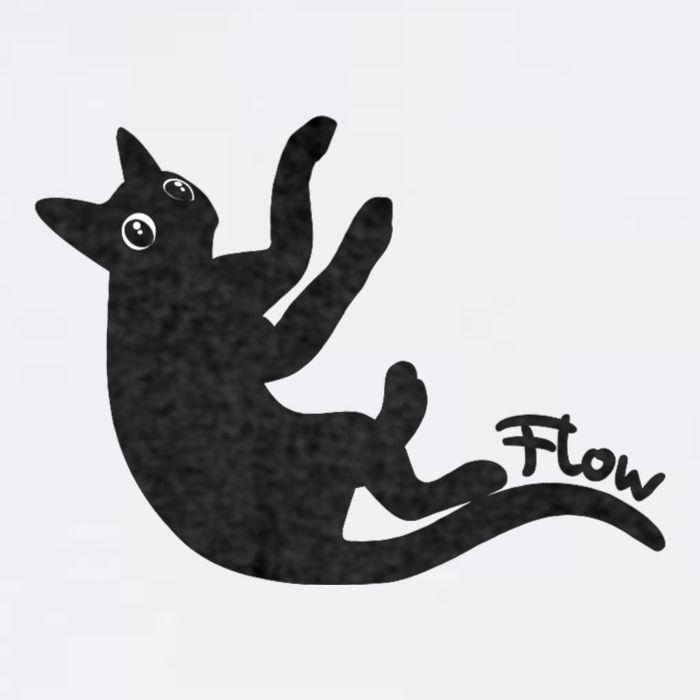 Flow Black Cat Cooling Performance Crew T-Shirt